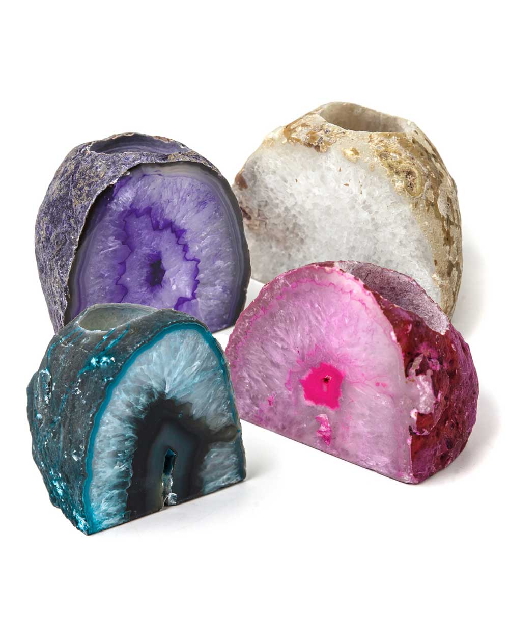 Agate Geode Candle Holder