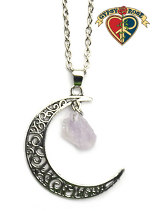 Amethyst Moon Necklace