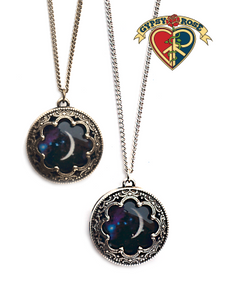 Antiqued Metal Moon Necklace