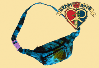 Electric Forest Tye Dye Cotton Hiprider Bag