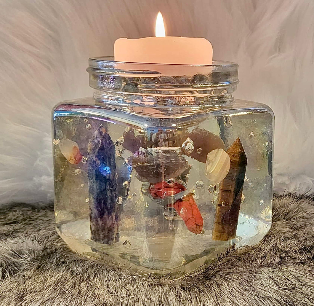 Assorted Crystals Floating Candle