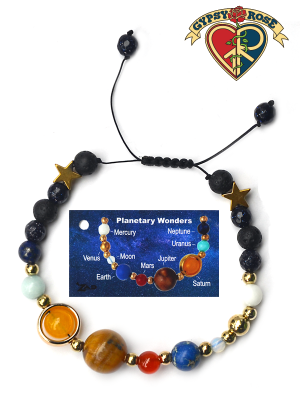 Planetary Wonders Semi Precious Gem Stone Bracelet