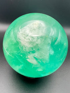 Green Fluorite Sphere