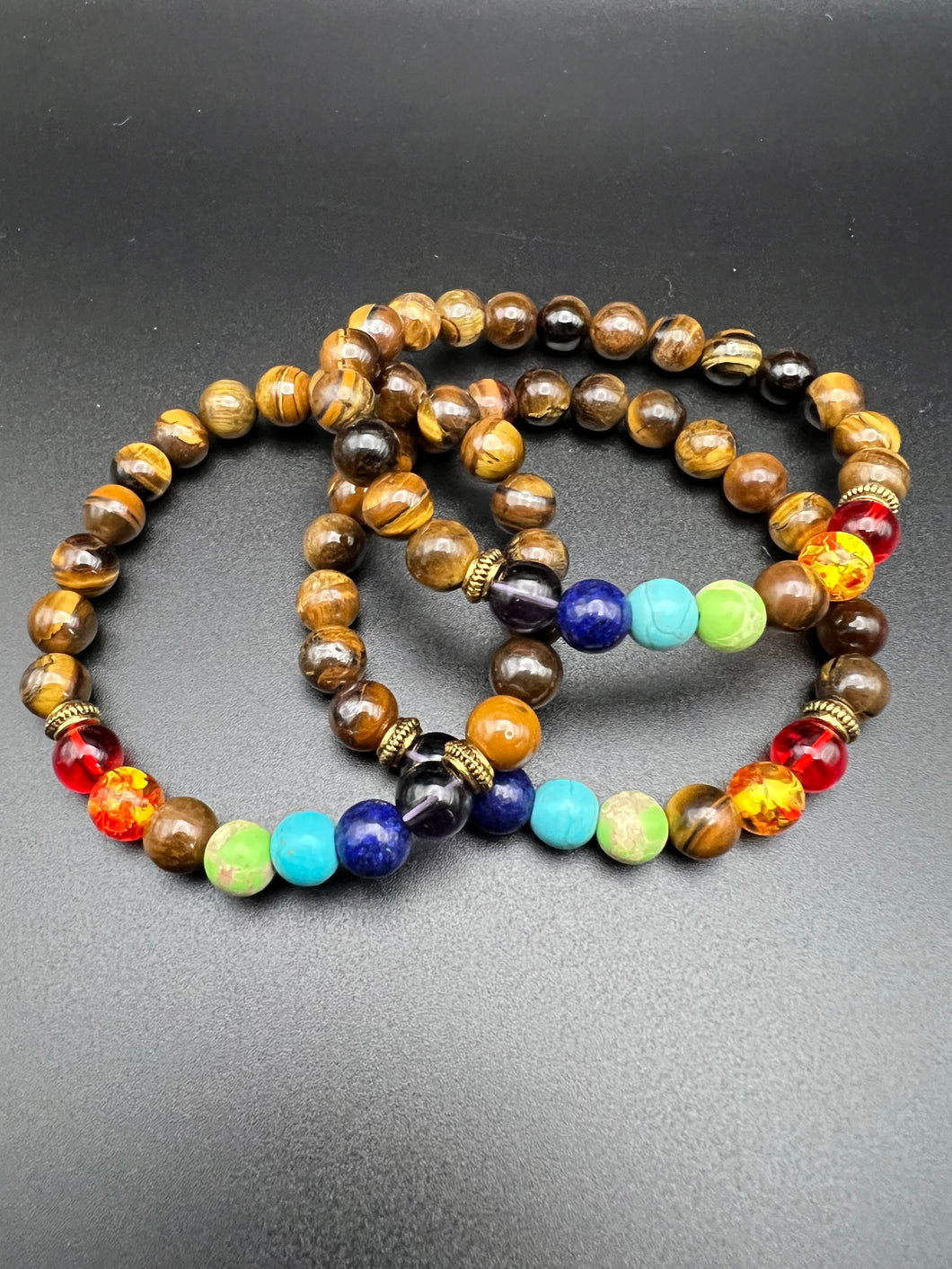 Tiger Eye Chakra Bracelet