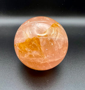 Honey Calcite Sphere