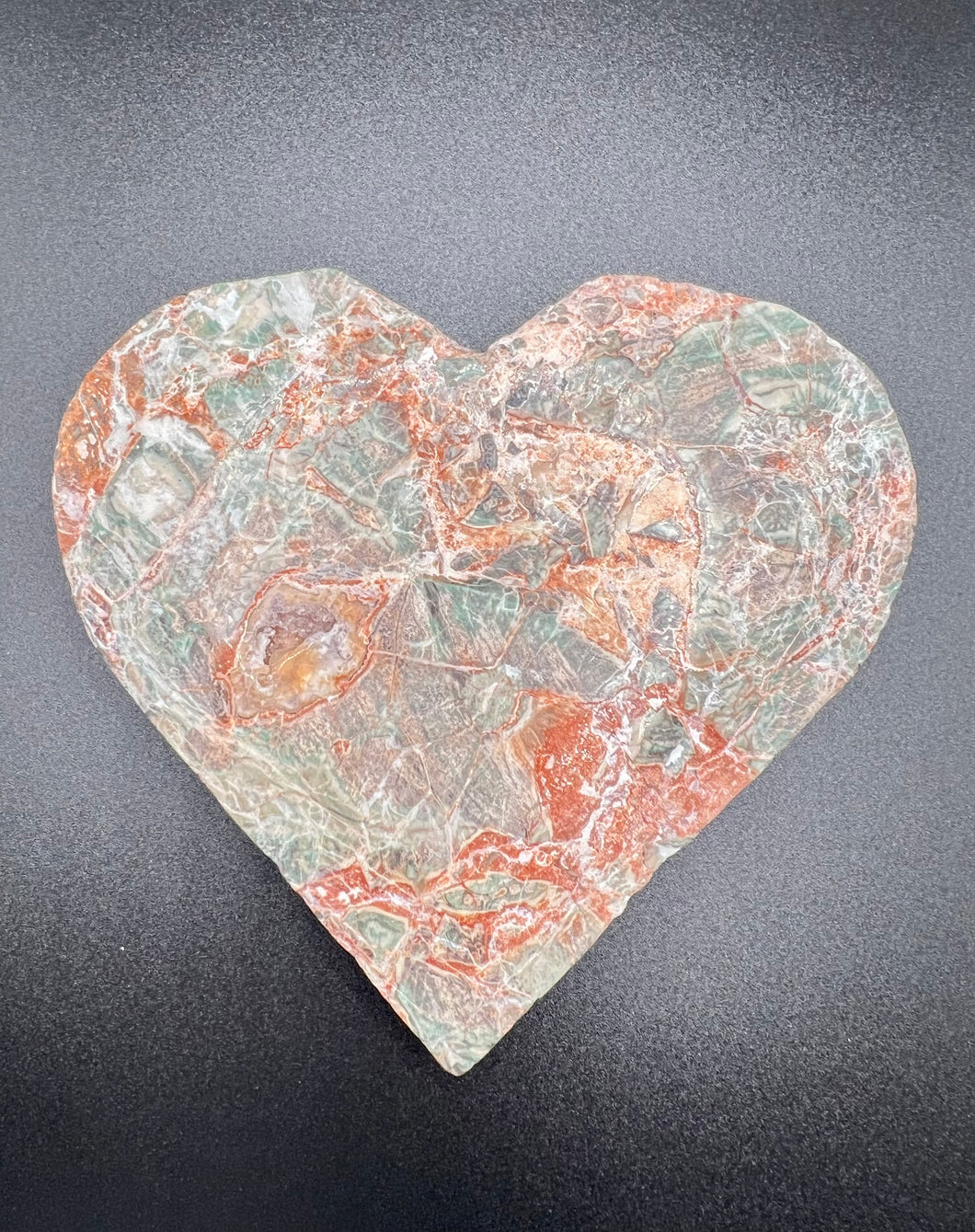 Moss Agate Heart